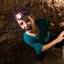 A boy in the shiloah tunnel - ילד בנקבת השילוח